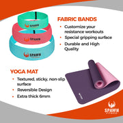 Yoga Mat & 3pc Resistance Bands Set + Carry Bag